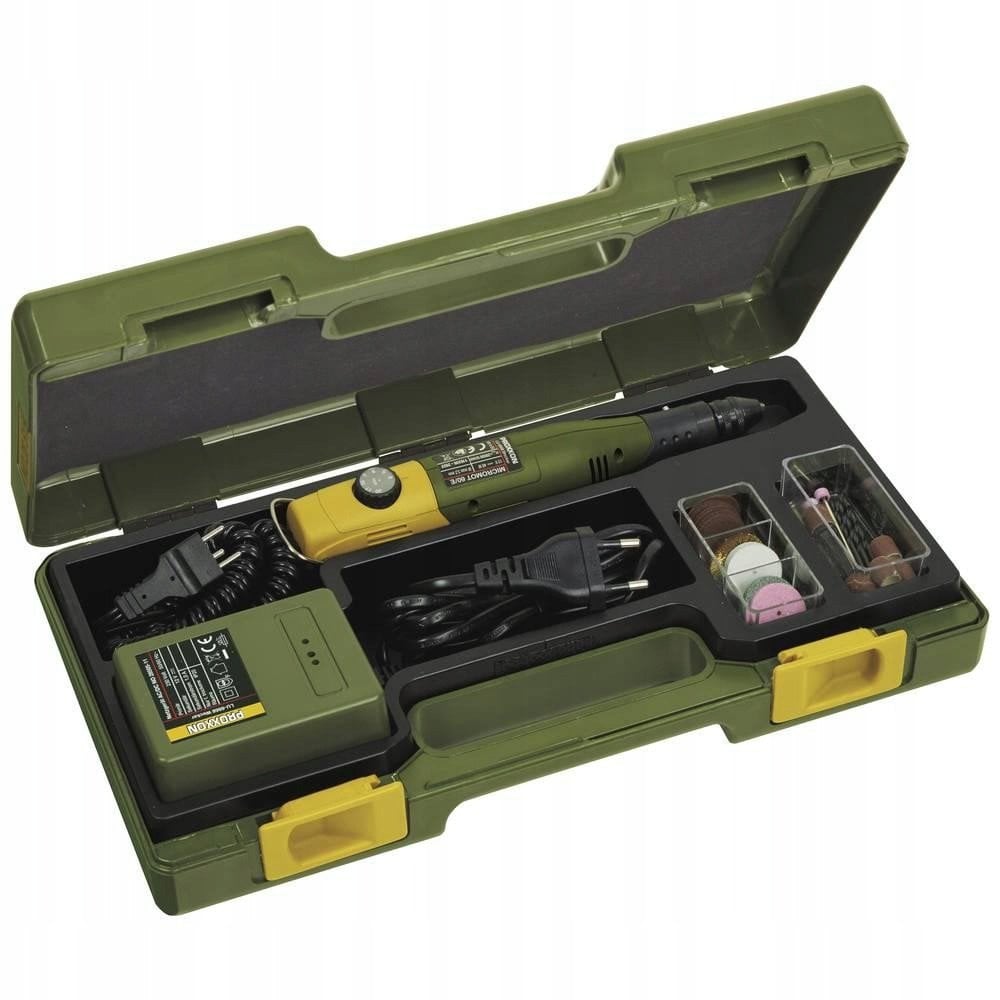 Zestaw modelarsko- grawerski Proxxon MICROMOT 60/EF z zasilaczem sieciowym i 43 końcówkami o jakości przemysłowej