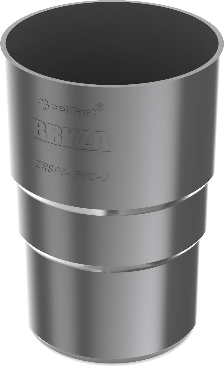 Bryza Złączka rury spustowej 90mm grafit (62-134)