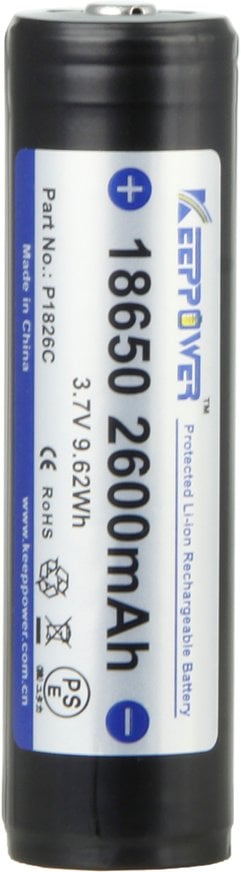 Akumulator KP ICR 18650 2600mAh Li-Ion 3,7V op./2szt