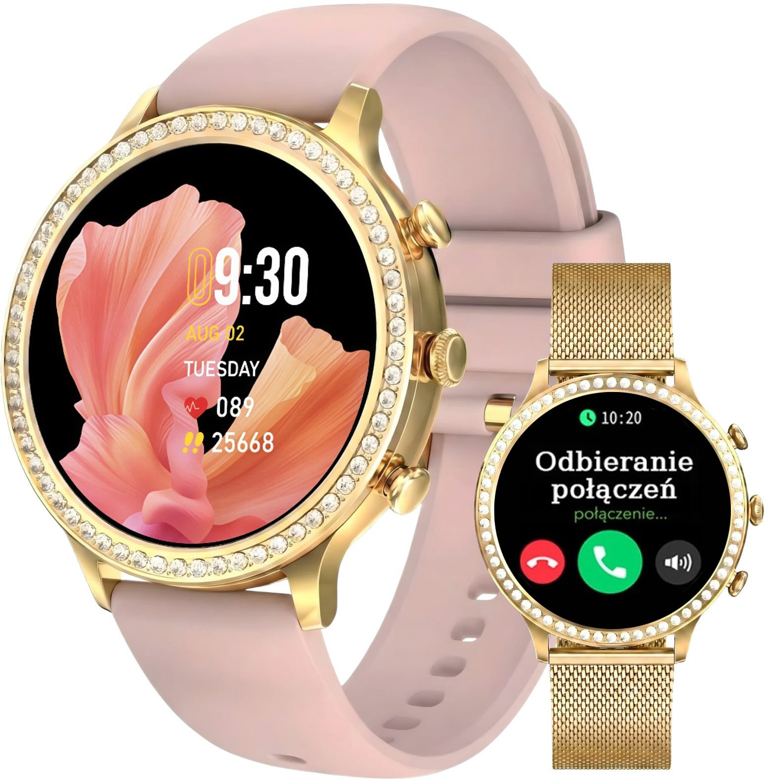 Smartwatch Gravity SMARTWATCH Damski Gravity GT5-3 LGD/LGD/PK