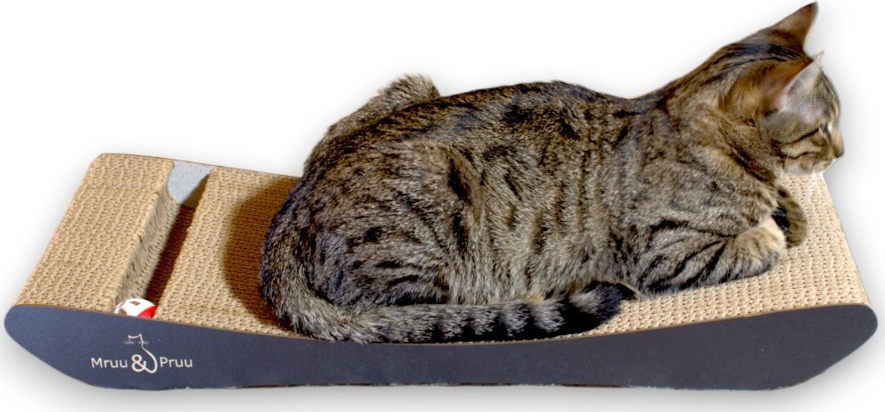 Drapak dla kota czarny NATAN | 58x6.6x24 cm | MruuPruu