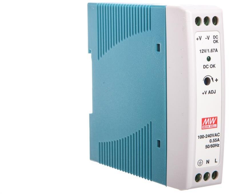 Zasilacz impulsowy 85-264V AC/ 1,67A 12V DC 20W MDR-20-12