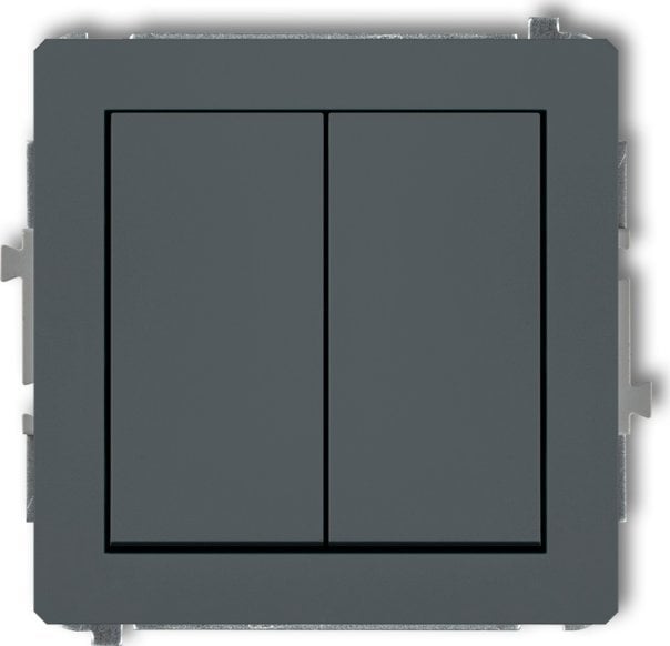 Karlik Łącznik schodowy Karlik Deco 28DWP-33.1 podwójny bez piktogramów grafitowy mat