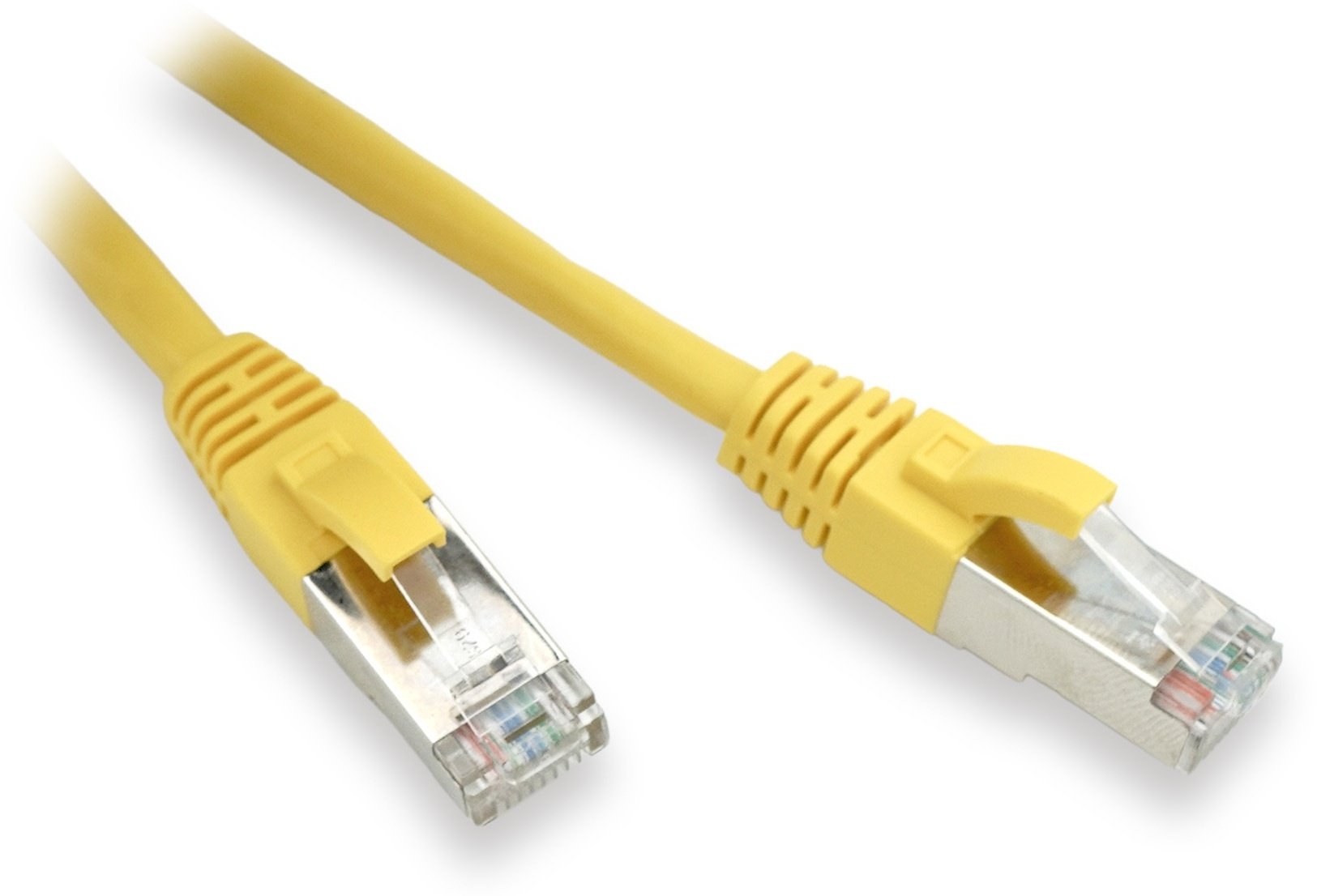 Lynx CS Patchcord, Cat 5e, FTP, PVC, CCA, 0.3m, żółty, 10 szt. (LX-FTP5E-0030-YELLOW)