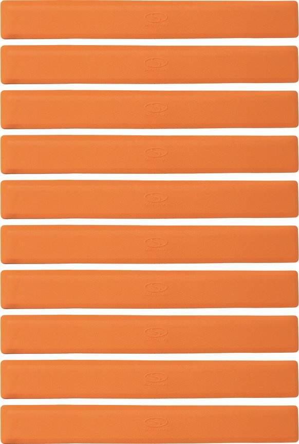 Znaczniki płaskie pachołki na parkiet pasy SMJ sport 10 sztuk pomarańczowe 51x6cm