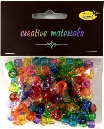 DP Craft Koraliki kolorowe transparentne ok 150szt