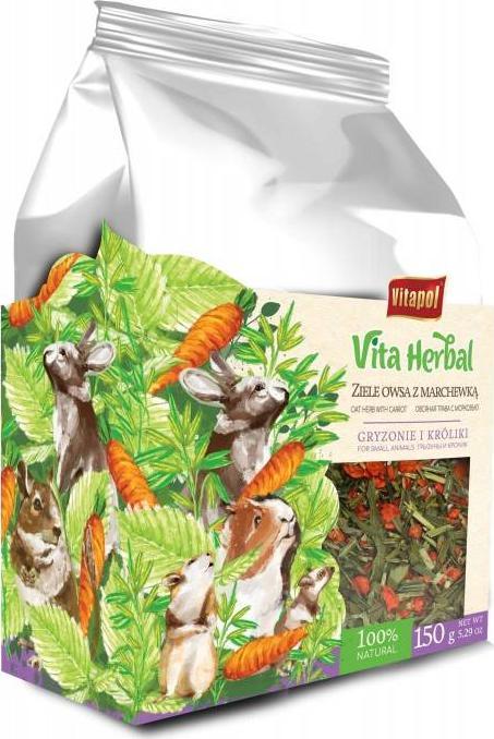 Vitapol Vita Herbal Zioła owsa 150g Z marchewką Gryzoń I Królik