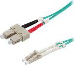 Zdjęcia - Kabel Value Patchcord światłowodowy OM3, LC/SC, 10m, turkusowy (21.99.8718)