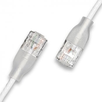 Wantec 7403 kabel sieciowy Biały 0,5 m Cat6a