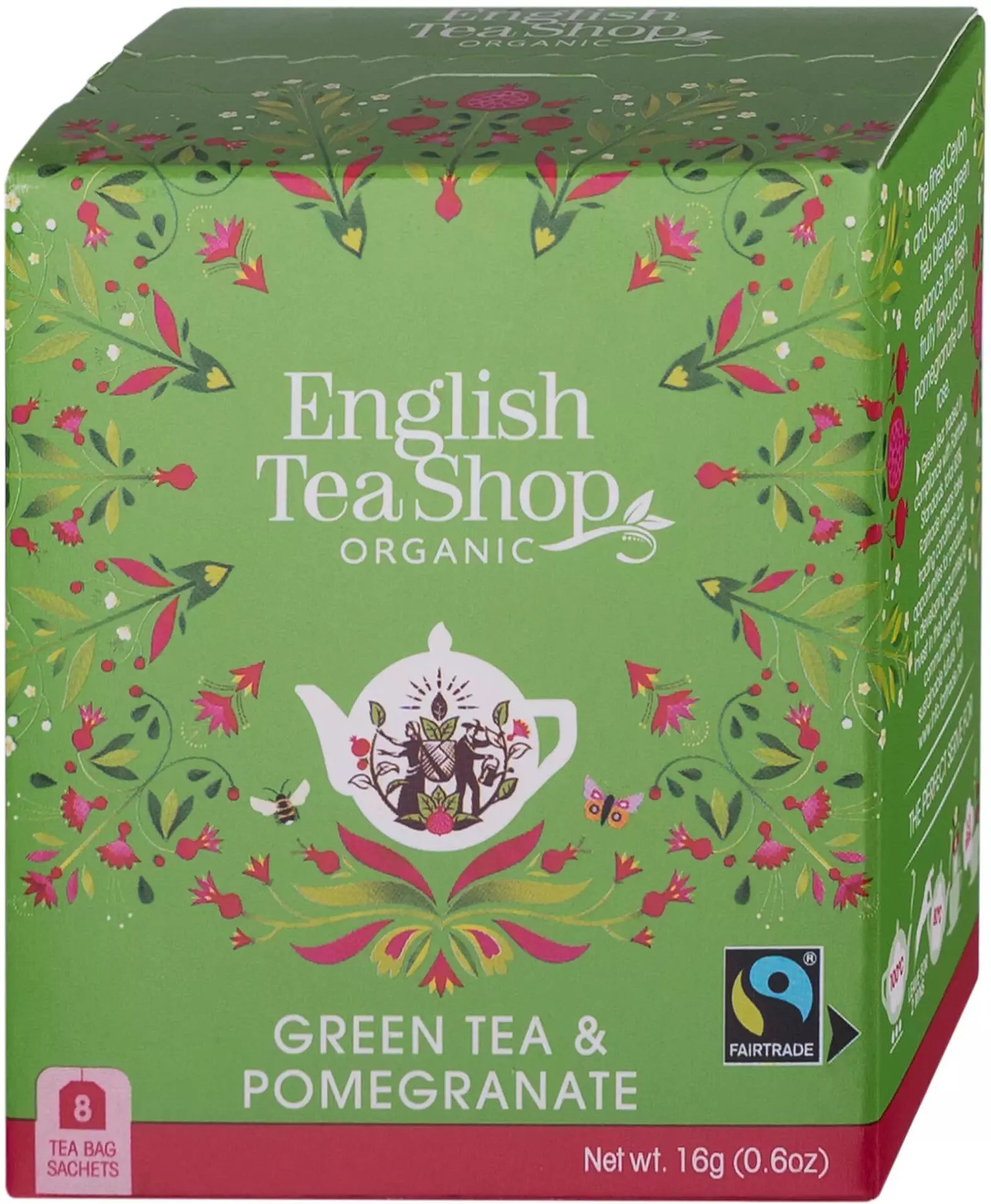 English Tea Shop Herbata zielona Green Tea & Pomegranate 8 saszetek