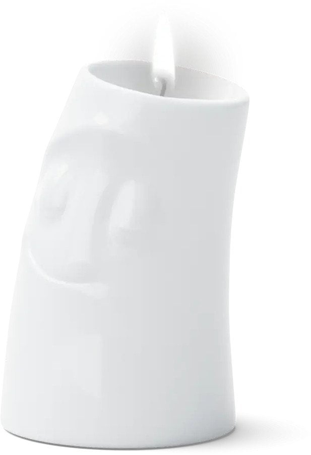 FiftyEight FIFTYEIGHT Świecznik Zabrudzony Duży Uchwyt na świeczki biały