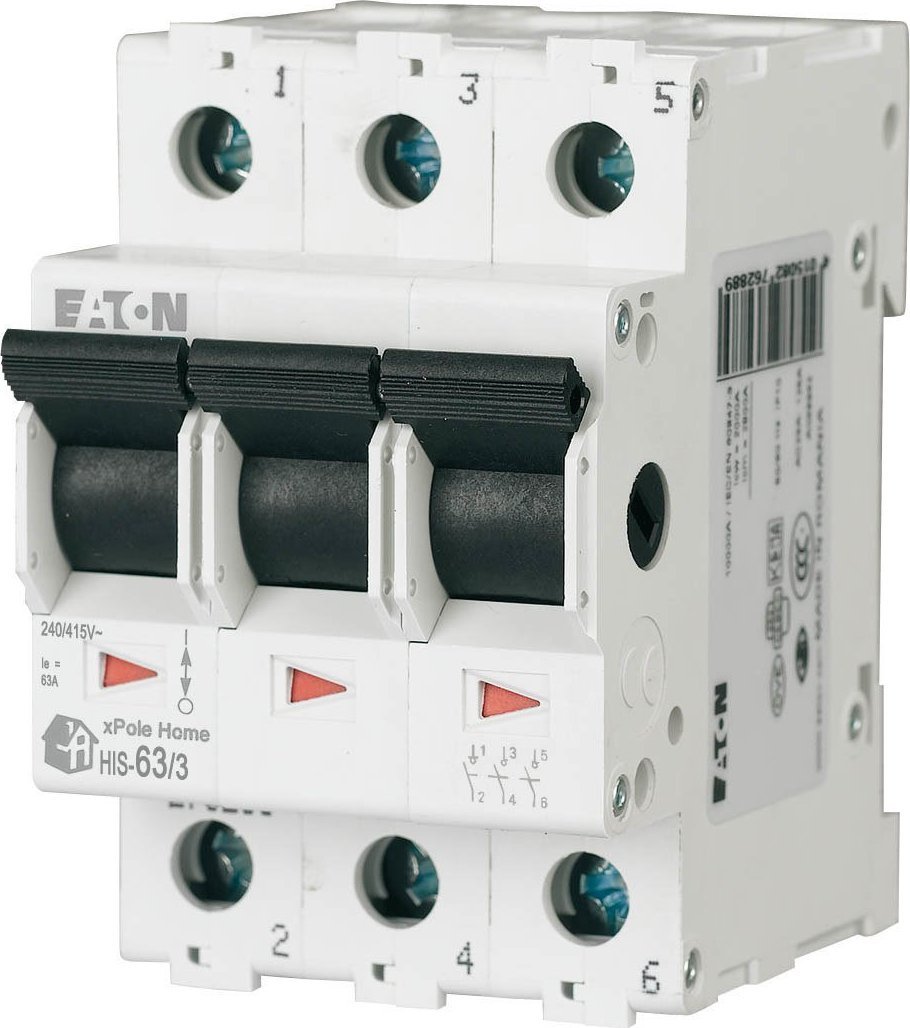 Eaton Rozłącznik modułowy 63A 3P HIS-63/3 142822