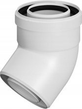 Ricom KOLANO KONC PP-PP 45ST DN60/100 USZCZ.