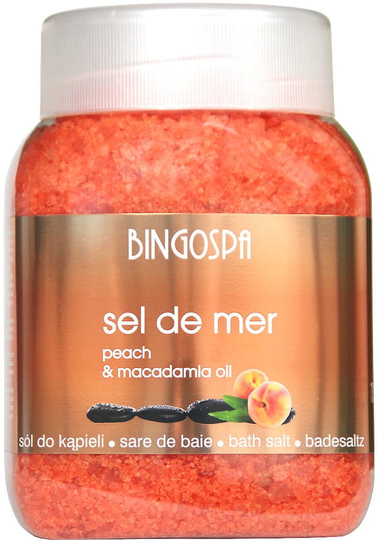 BingoSpa Sól do kąpieli Brzoskwiniowa z olejem makadamia 1350g