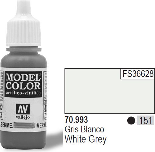 Vallejo Farba Nr151 White Grey Matt 17ml - 70993