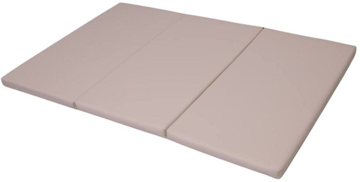 Małpiszon materac gimnastyczny Satellite PU 150x100x5 cm - trzyczęściowy beżowy