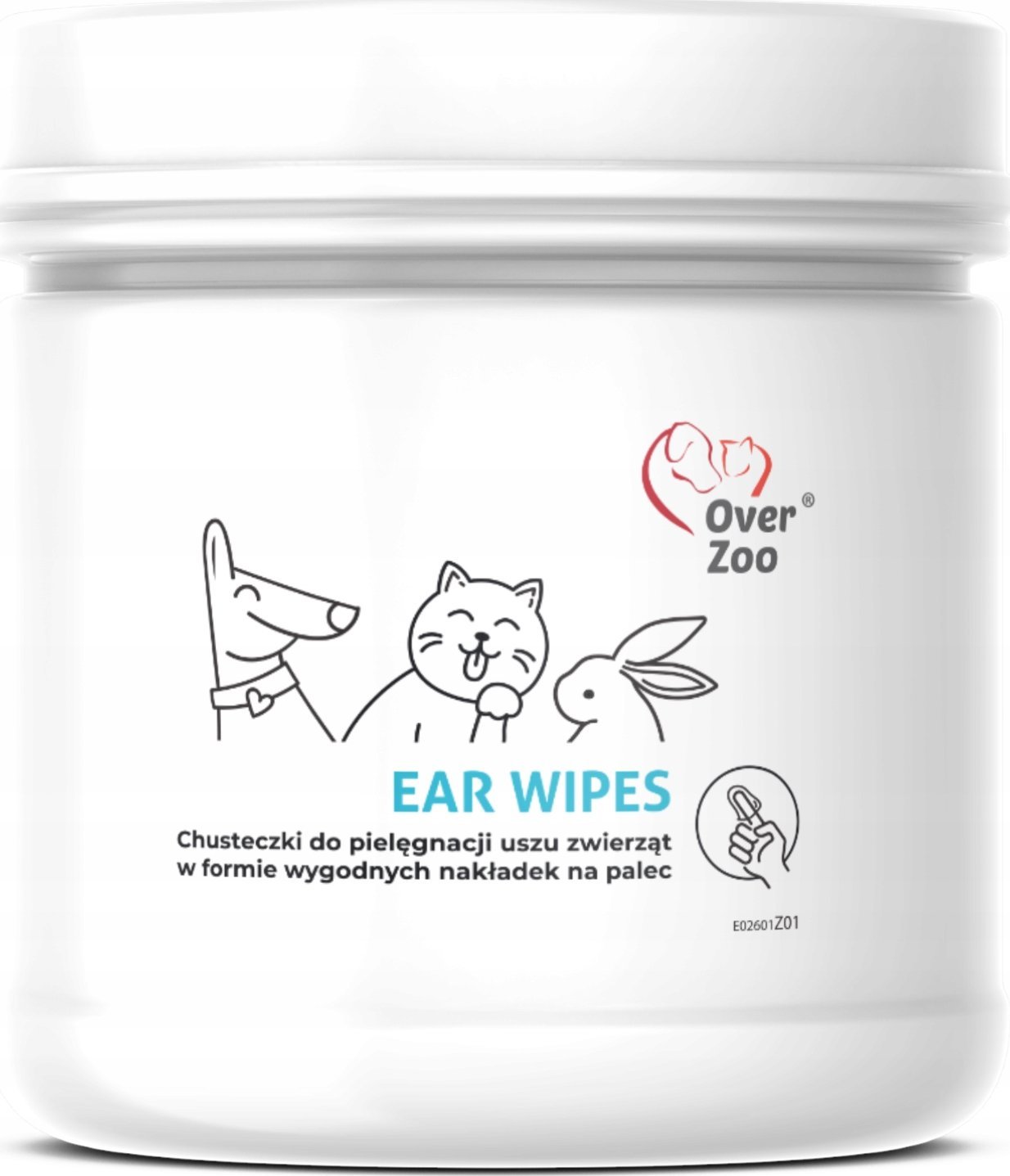 Over Zoo EAR WIPES CHUSTECZKI DO PIELĘGNACJI USZU 50szt