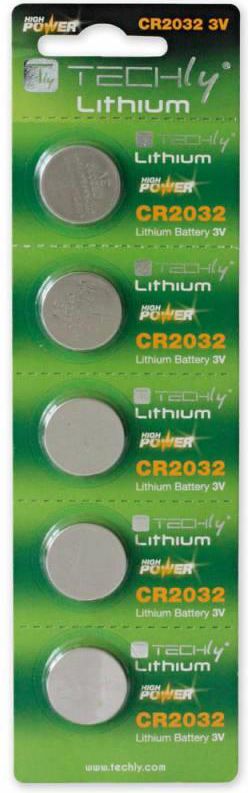 Techly Bateria High Energy CR2032 5 szt.
