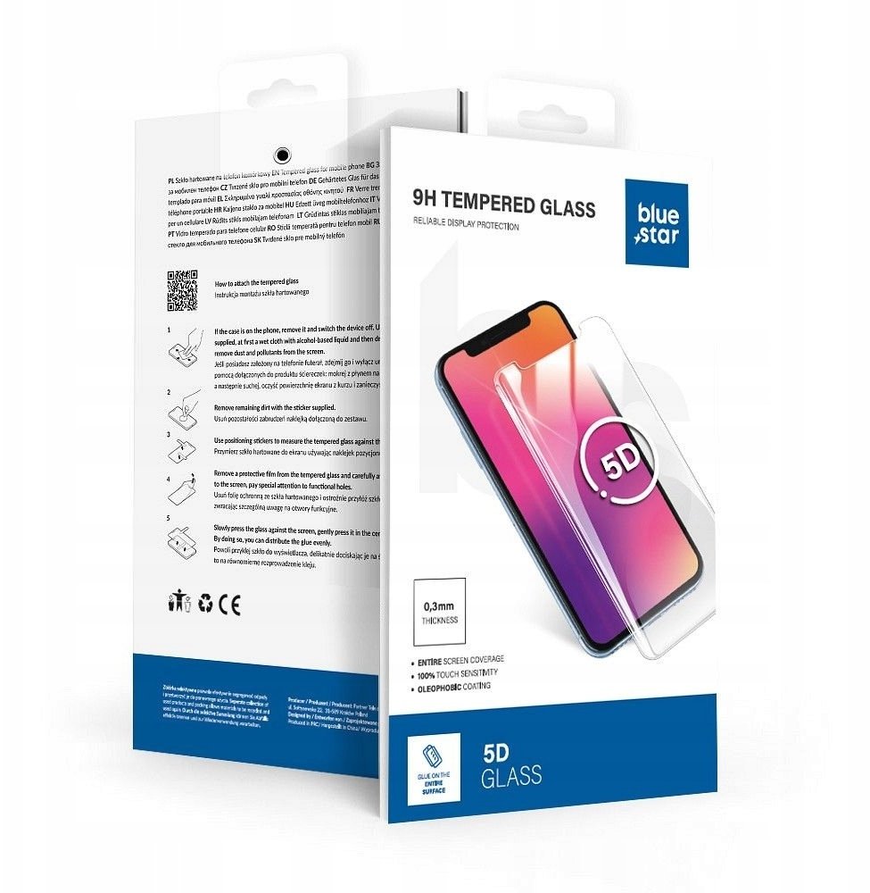 Bluestar Tempered Glass Blue Star - APP IPHONE 17 Air 5D Full Cover black