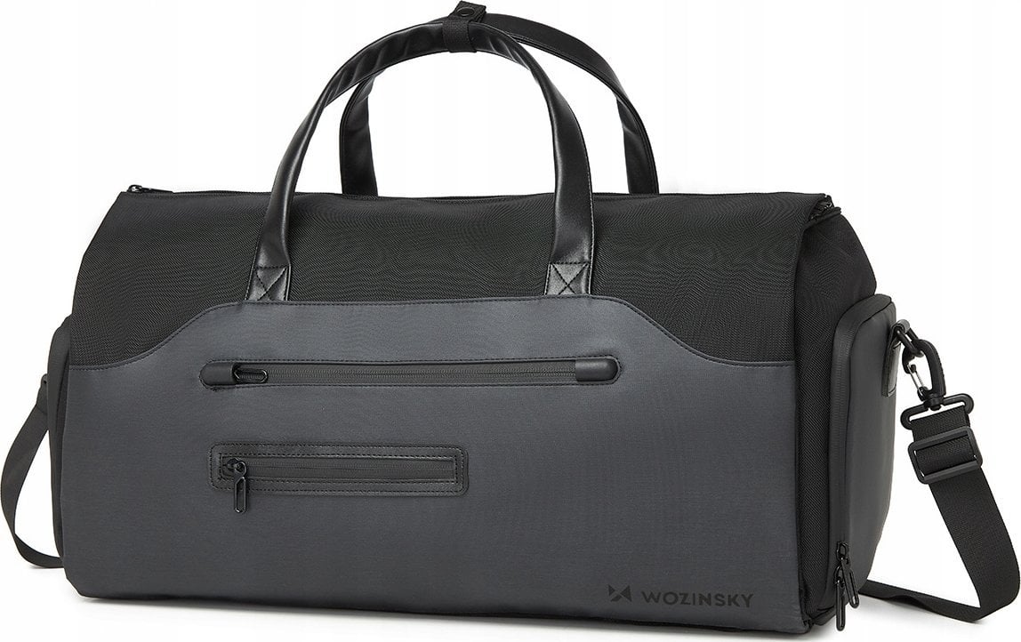 Wozinsky Torba podróżna Wozinsky Premium na garnitur z kieszenią na mokre rzeczy (50 l) - czarna