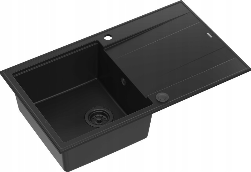 Zlewozmywak GraniteQ EVAN 111 GraniteQ zlewozmywak z syfonem Push 2 Open 1-komorowy z/o (860x500x210...