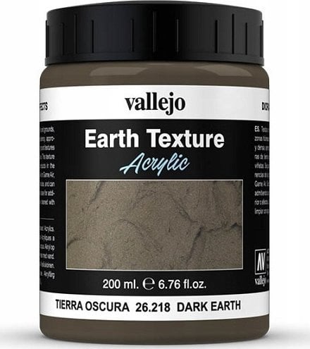 Vallejo : 26.218 - Diorama FX - Earth Textures - Dark Earth (200 ml)