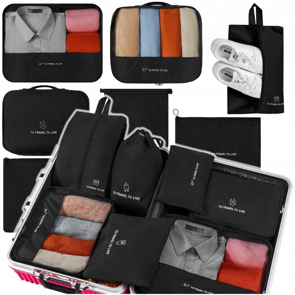 Storage Solutions M13G ZESTAW TOREB ORGANIZERÓW DO WALIZKI SZUFLADY
