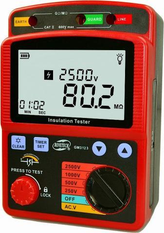 Benetech Miernik rezystancji izolacji wysokich napięć Benetech GM3123