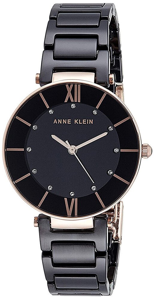 Zegarek Anne Klein Zegarek damski Anne Klein AK-3266BKRG czarny