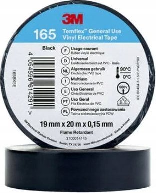 3M Taśma izolacyjna 3M Temflex 1500 DE272951091 19mmx20m czarna