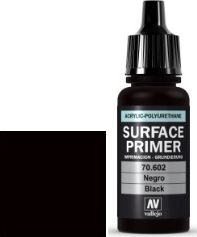 Vallejo Vallejo Surface Primer / Podkład Akrylowy Black 17 ml. uniwersalny
