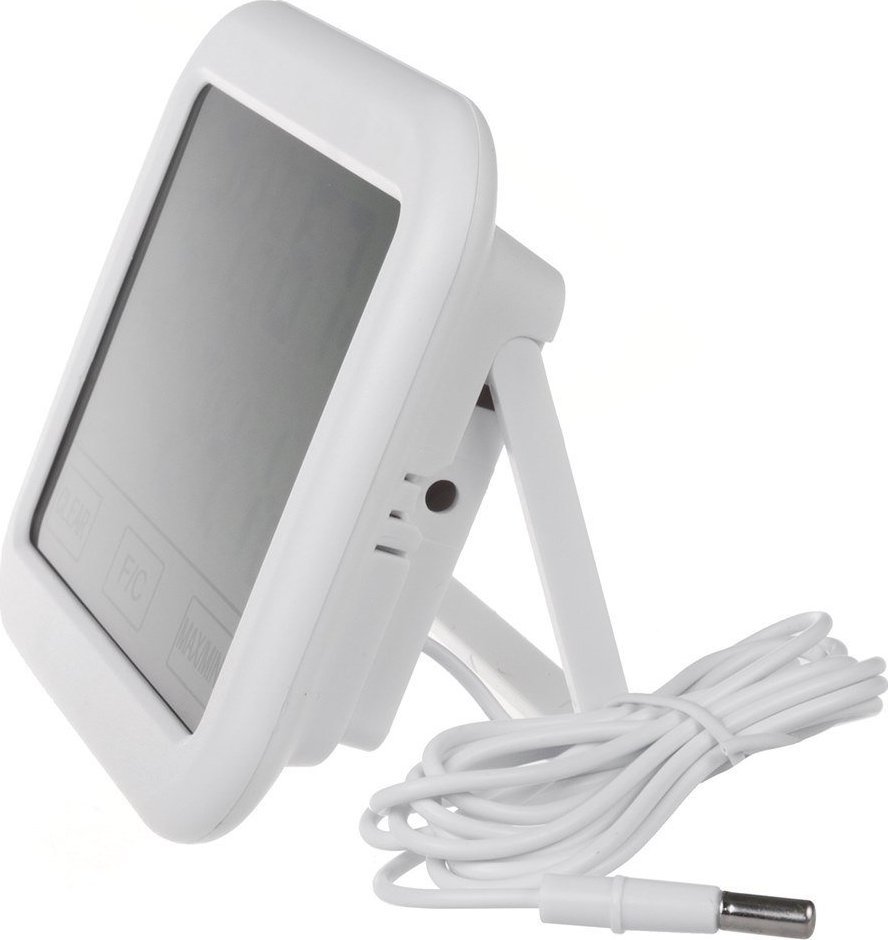 Stacja pogodowa GreenBlue Stacja pogody z sondą zewnętrzną 1,5m GreenBlue, długość przewodu 1,5m, bateria 2xAAA, GB381