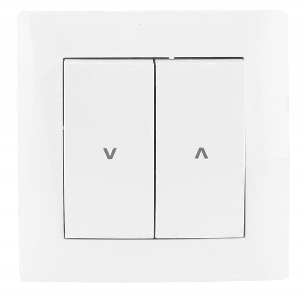 Łącznik żaluzjowy pojedynczy (dwuklawiszowy) VCX LC 12 Biały