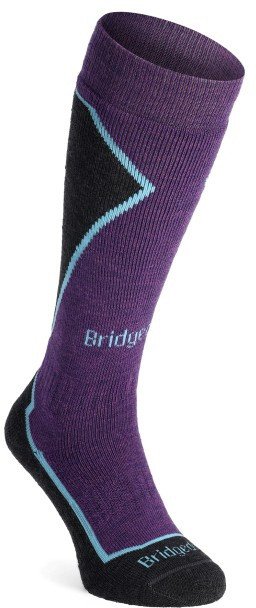 Bridgedale Skarpety narciarskie damskie Ski MW Plus - dark purple 41 - 43