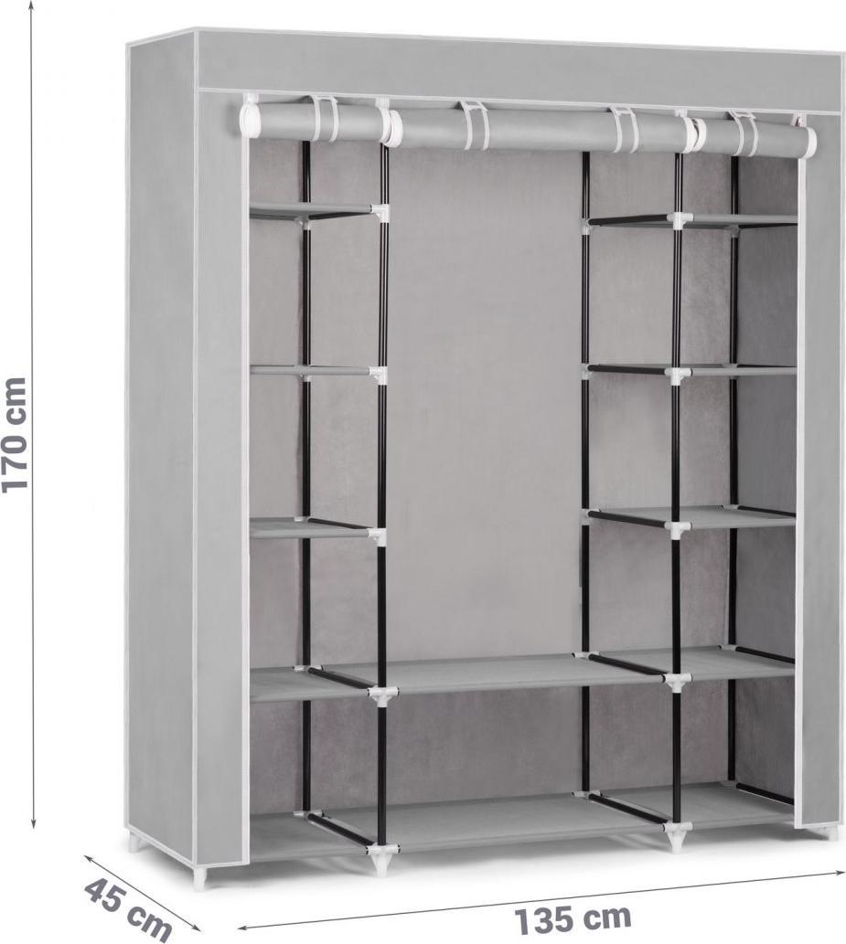 Massido Duża szafa tekstylna Massido - szara