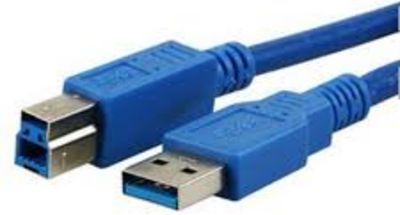 Zdjęcia - Kabel MediaRange  USB  USB-A - USB-B 1.8 m Niebieski  (MRCS144)