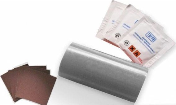 Plandeka Pako Zestaw Naprawczy Do Łatania Plandek 220x10cm SZARY