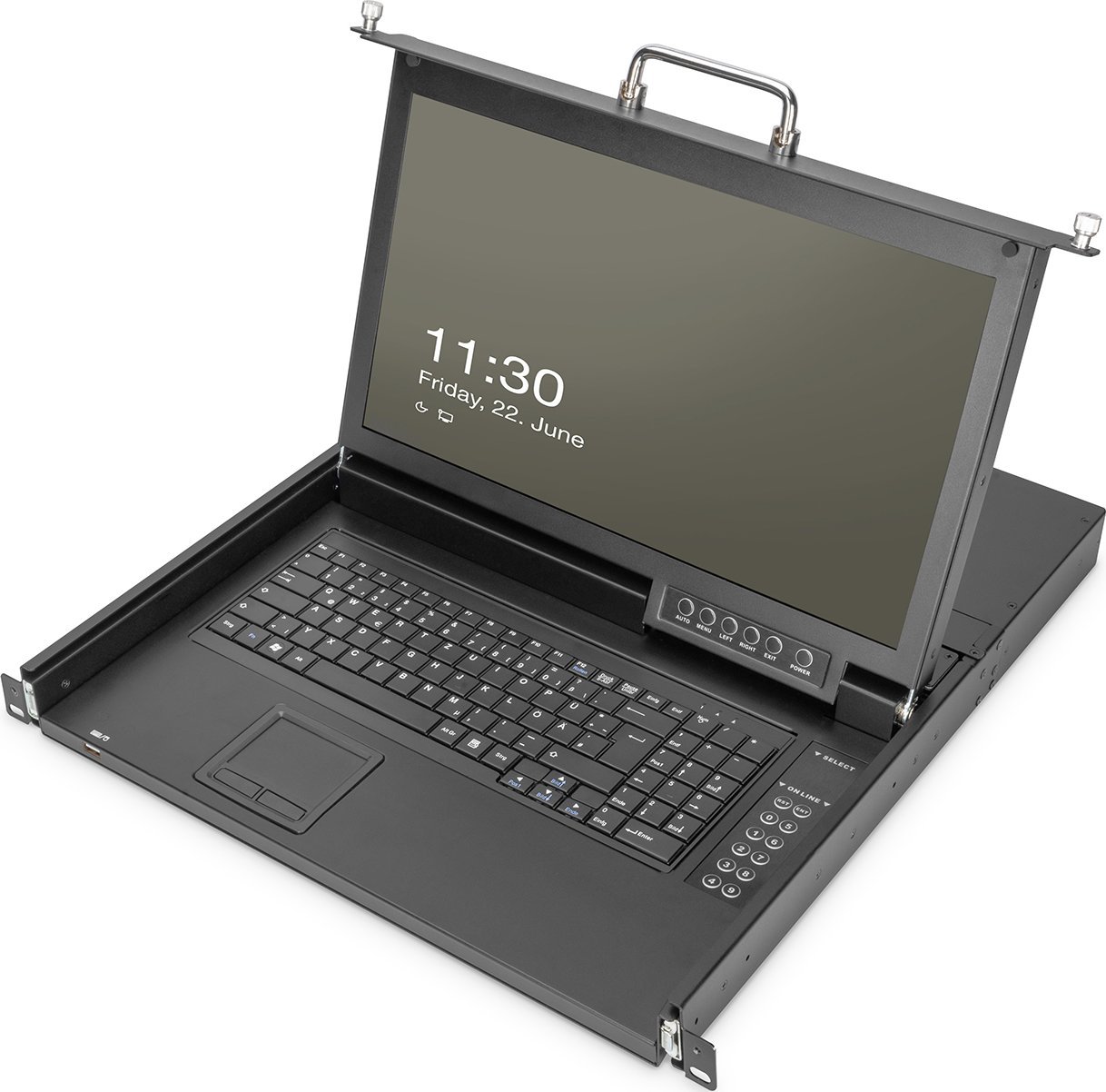 Konsola KVM Digitus KVM DIGITUS 17" HD LCD KVM Con.8-Port VGA german