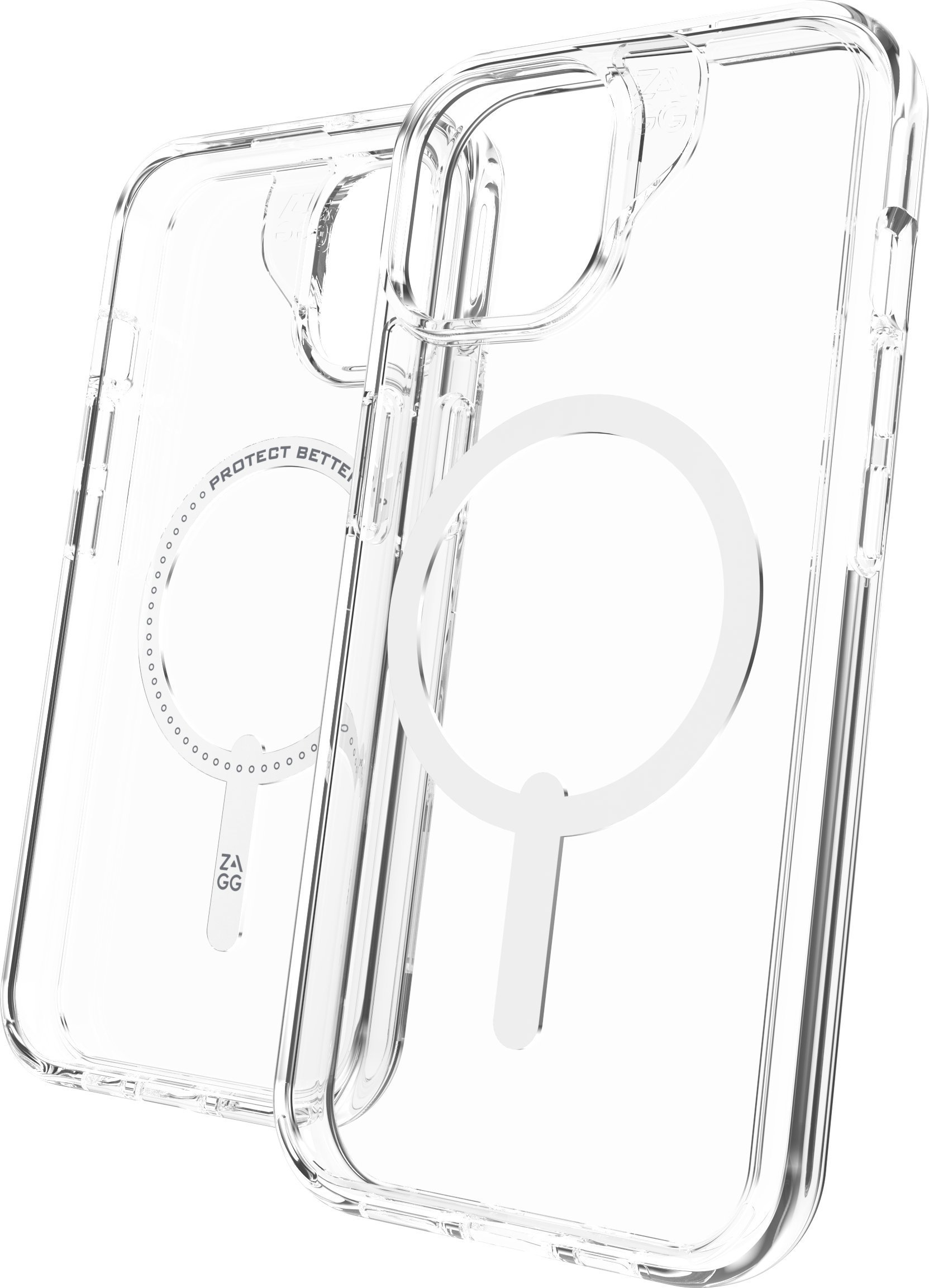 ZAGG Crystal Palace Snap - obudowa ochronna do iPhone 16e (2025) / 15 / 14 / 13 kompatybilna z MagSafe (clear)