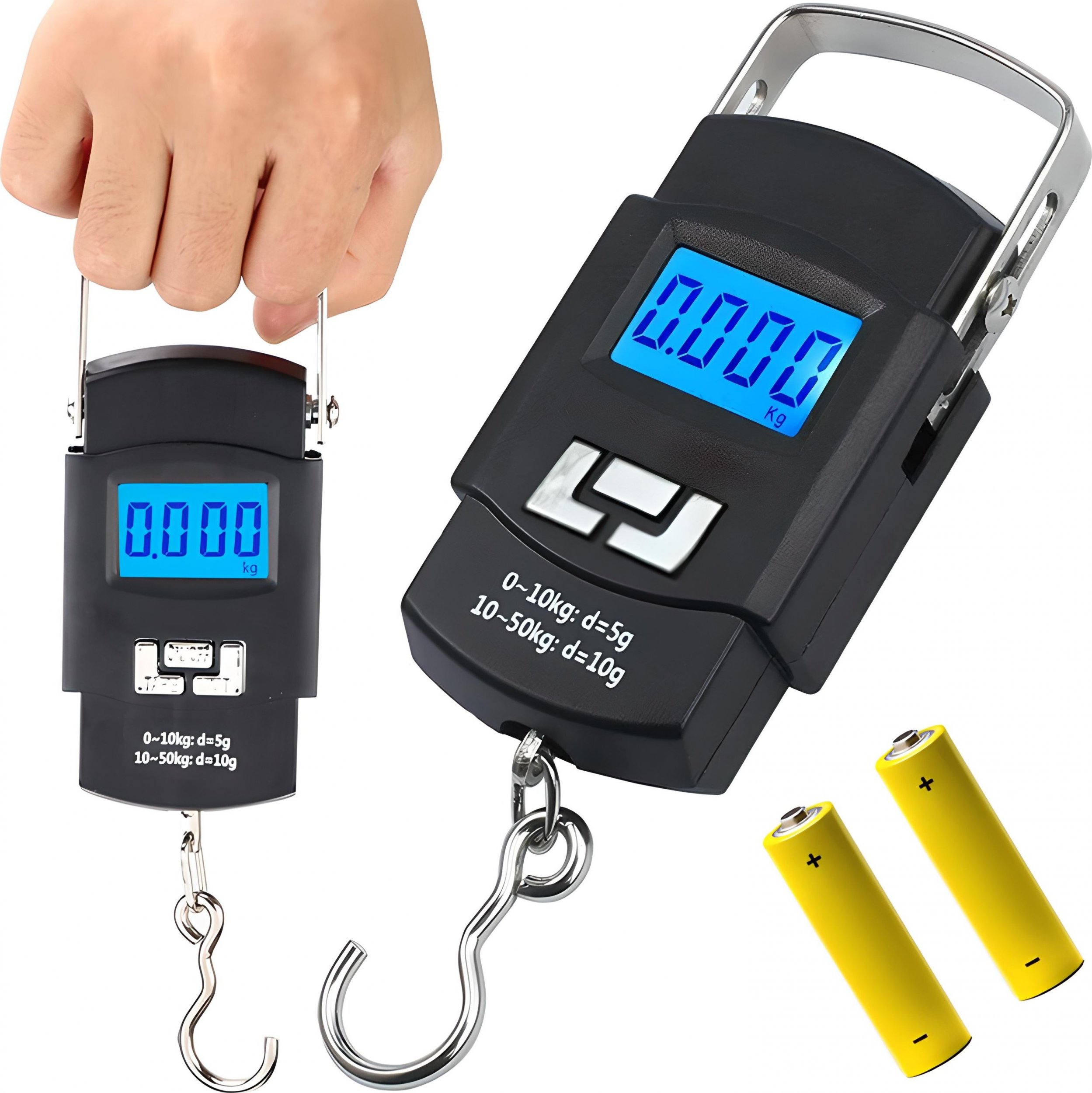Retoo Waga bagażowa hakowa wędkarska ręczna 50 KG (E336)