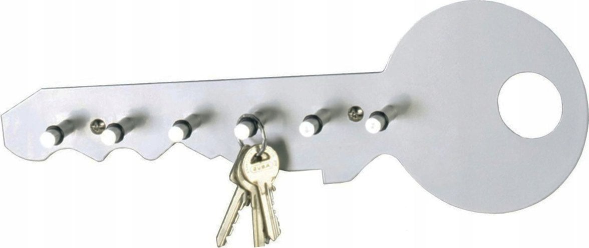 Zeller Wieszak na klucze, 6 haczyków, kolor szary, ZELLER