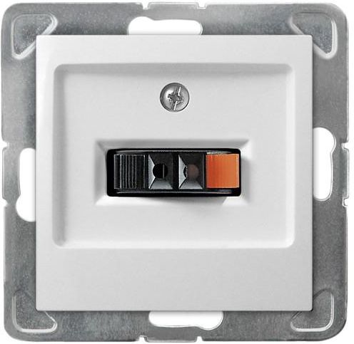 Ospel Gniazdo głośnikowe Impresja pojedyncze biały (GG-1Y/m/00)