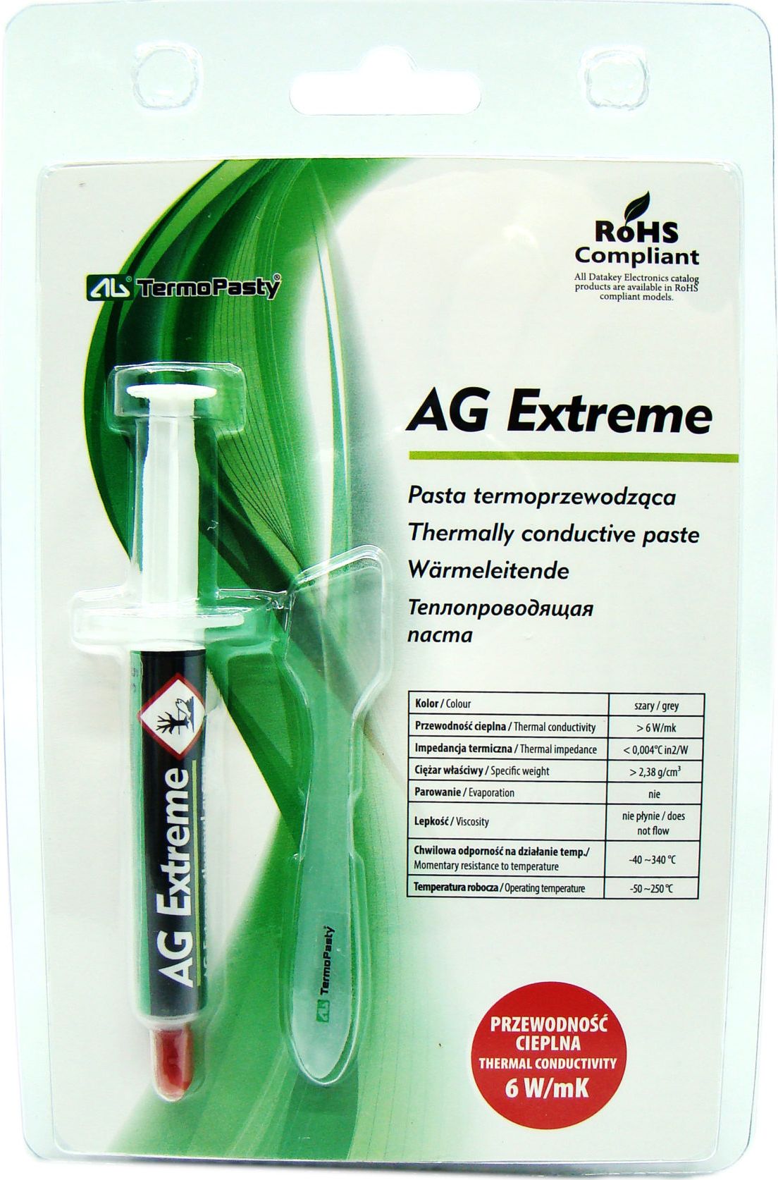 Pasta termoprzewodząca AG TermoPasty AG Extreme 3g (ART.AGT-108)