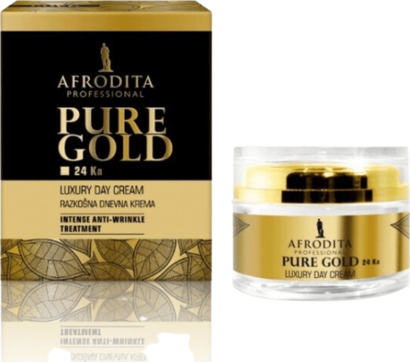 Фото - Крем і лосьйон Afrodita Pure Gold 24 Ka Luksusowy Krem na Dzień 