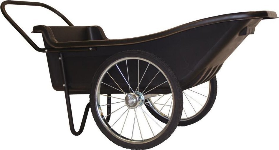 Polar Polar Taczka plastikowa Premium 283 litry Czarny 165x74x74cm