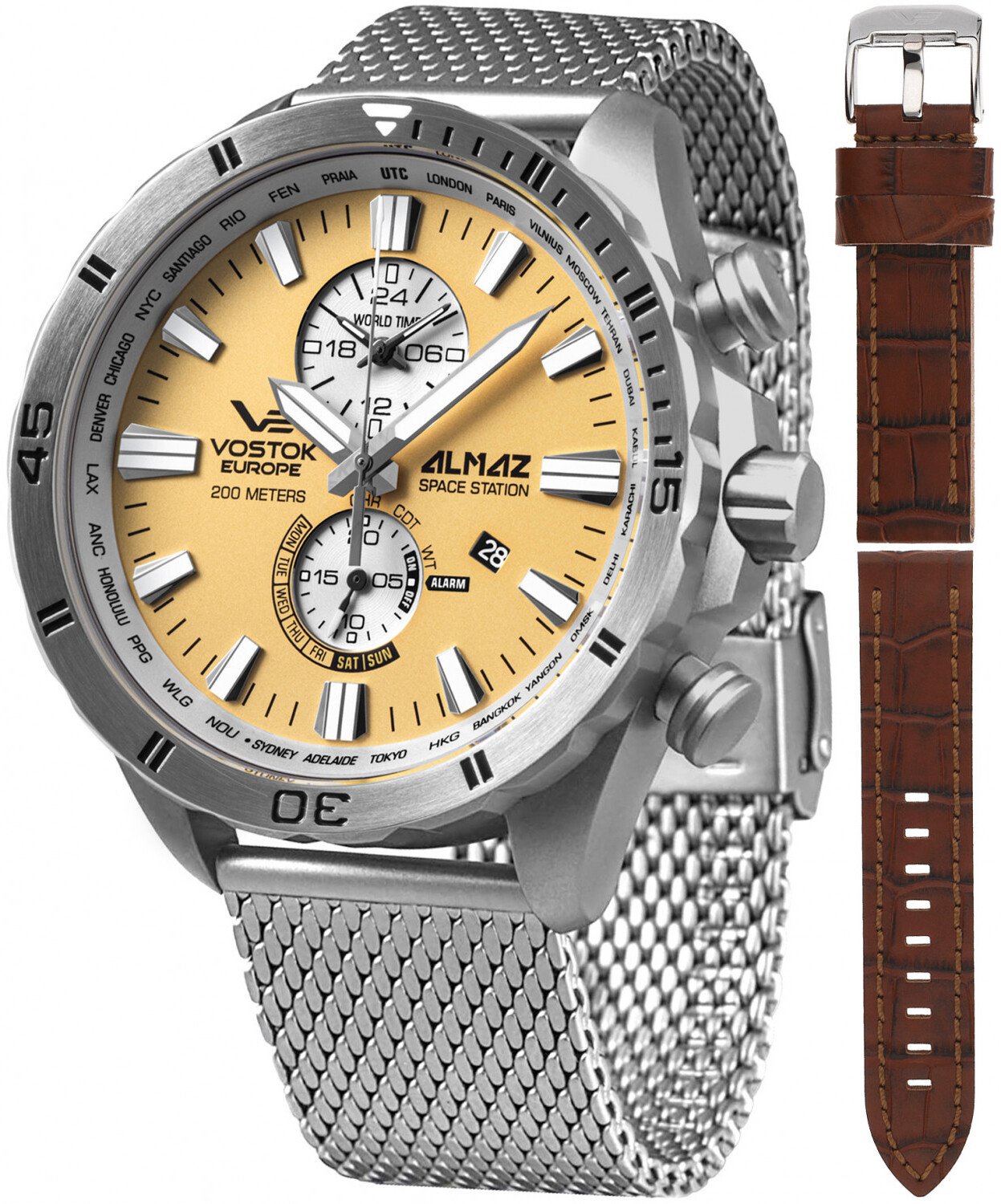 Zegarek Vostok Europe Zegarek męski Vostok Europe YM8J-320A655B srebrny