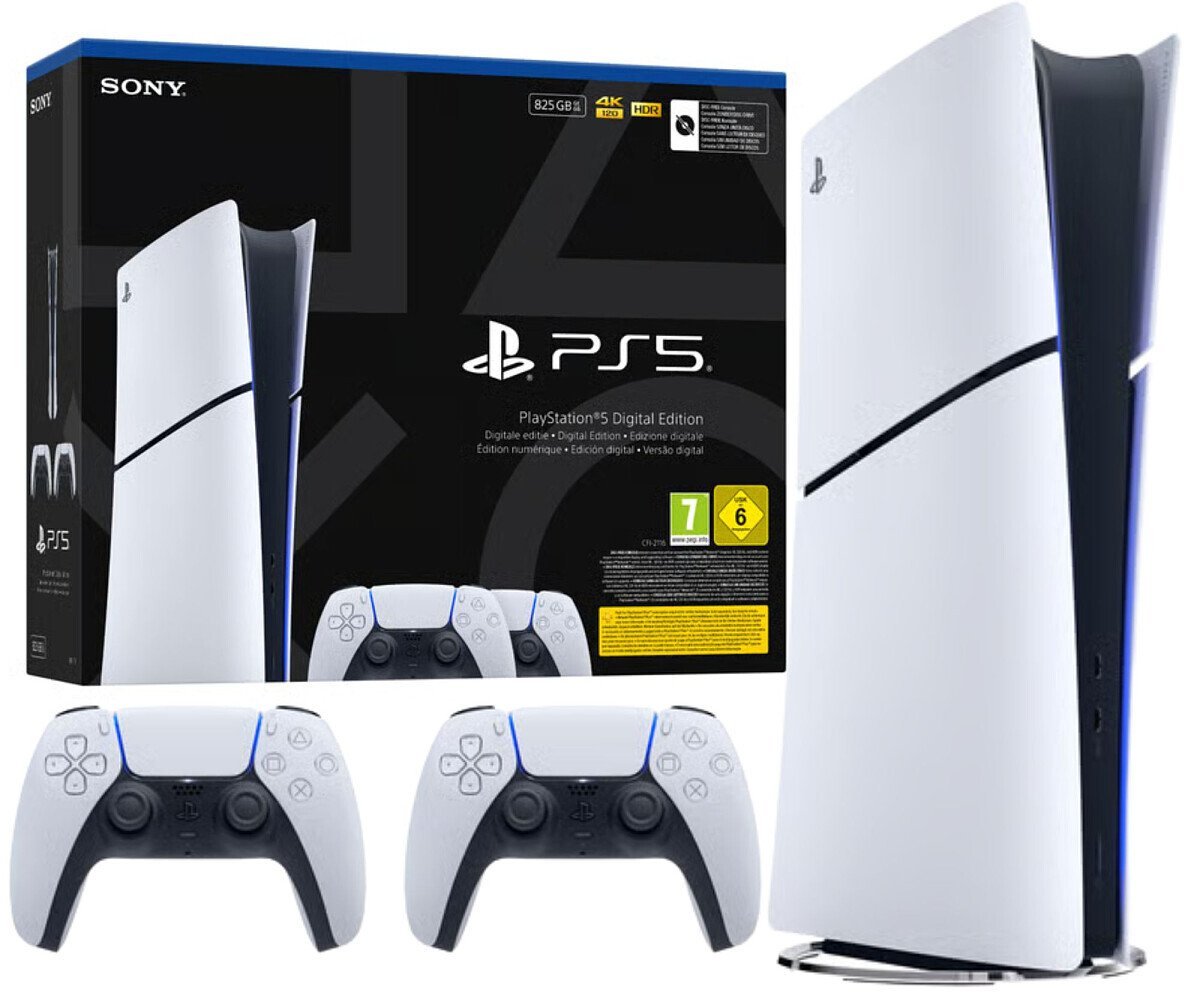 Sony PlayStation 5 E Chassis Slim Digital + 2 pady