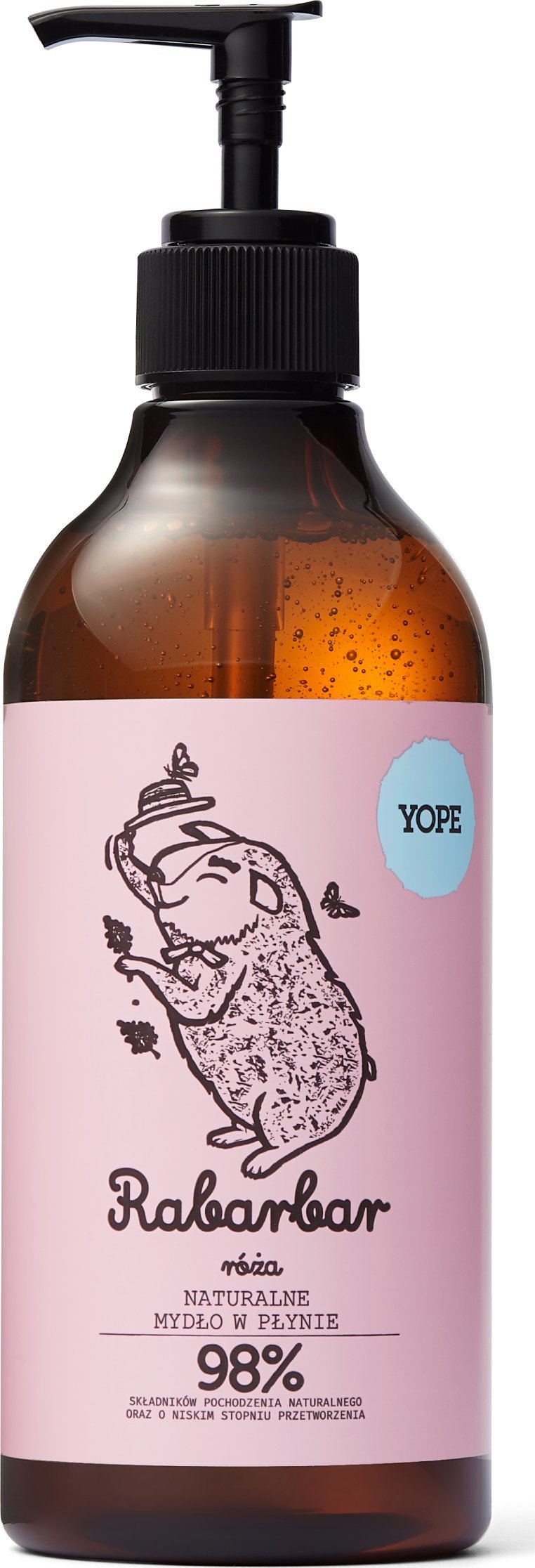 Yope Mydło do rąk 500 ml Rabarbar i róża