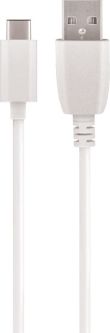Kabel USB Maxlife USB-A - USB-C 1 m Biały (69925)