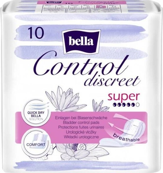 Bella Podkłady urologiczne wkładki poporodowe Control Discreet Super